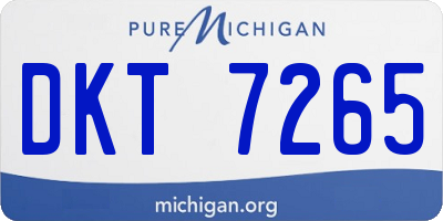 MI license plate DKT7265