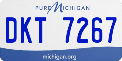 MI license plate DKT7267