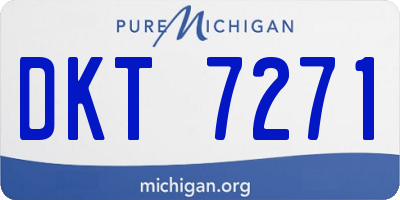 MI license plate DKT7271
