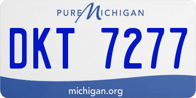MI license plate DKT7277