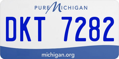 MI license plate DKT7282