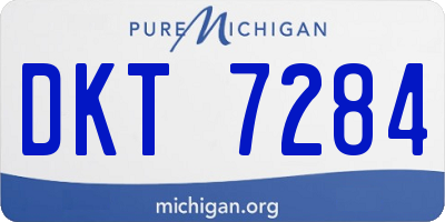 MI license plate DKT7284