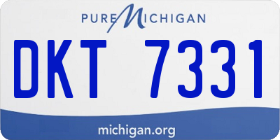 MI license plate DKT7331