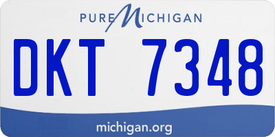 MI license plate DKT7348