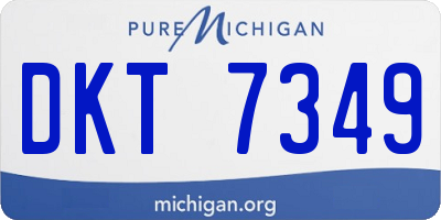 MI license plate DKT7349