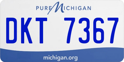 MI license plate DKT7367