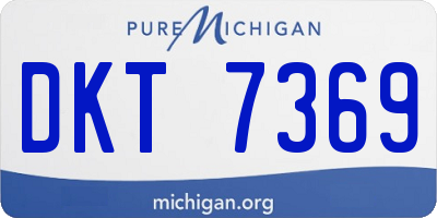 MI license plate DKT7369