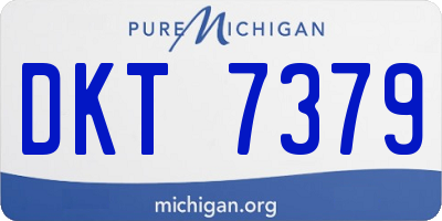MI license plate DKT7379