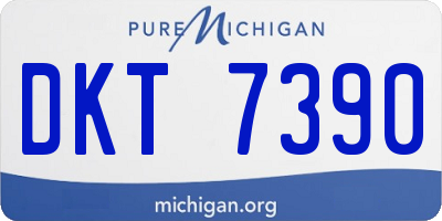MI license plate DKT7390