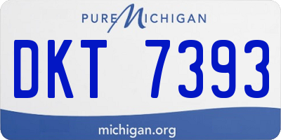 MI license plate DKT7393