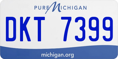 MI license plate DKT7399