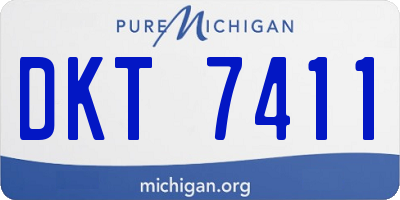 MI license plate DKT7411
