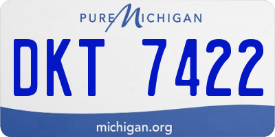 MI license plate DKT7422