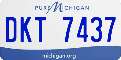 MI license plate DKT7437