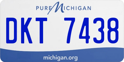 MI license plate DKT7438