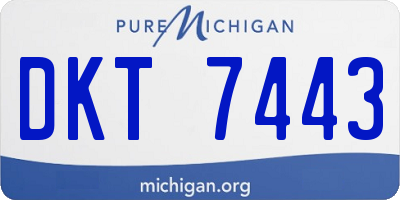 MI license plate DKT7443