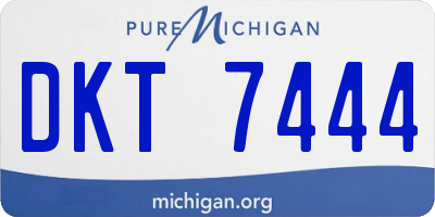 MI license plate DKT7444