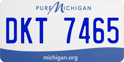 MI license plate DKT7465