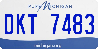 MI license plate DKT7483