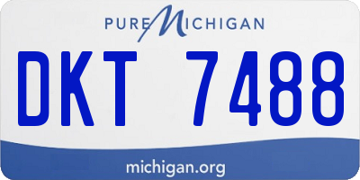 MI license plate DKT7488