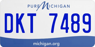 MI license plate DKT7489