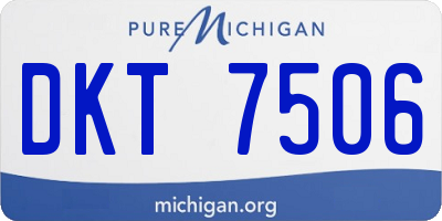 MI license plate DKT7506
