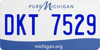 MI license plate DKT7529
