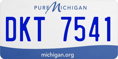 MI license plate DKT7541