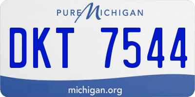 MI license plate DKT7544