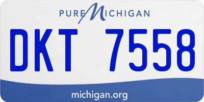 MI license plate DKT7558