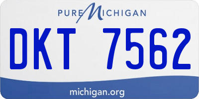 MI license plate DKT7562