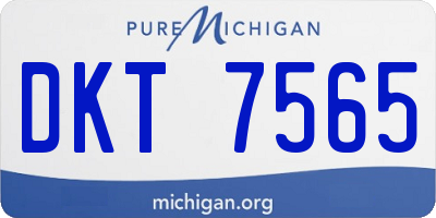 MI license plate DKT7565