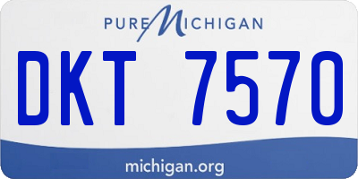 MI license plate DKT7570