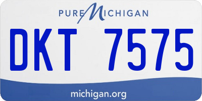 MI license plate DKT7575