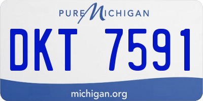 MI license plate DKT7591