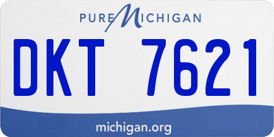 MI license plate DKT7621