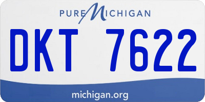 MI license plate DKT7622