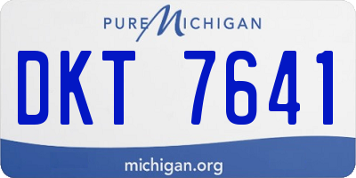MI license plate DKT7641