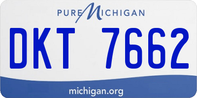 MI license plate DKT7662