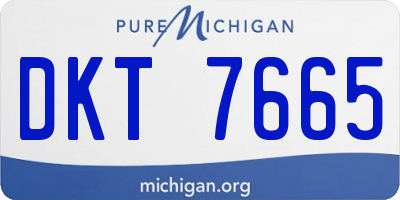 MI license plate DKT7665
