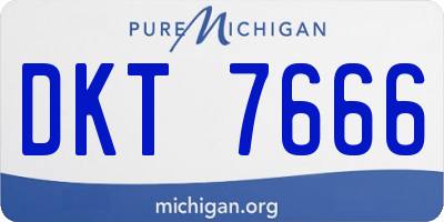 MI license plate DKT7666