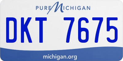 MI license plate DKT7675