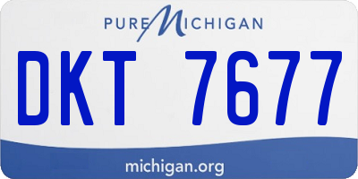 MI license plate DKT7677