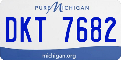 MI license plate DKT7682