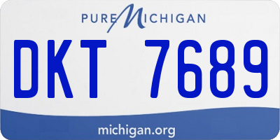MI license plate DKT7689
