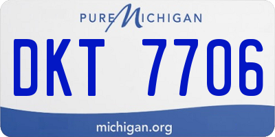 MI license plate DKT7706