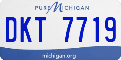 MI license plate DKT7719