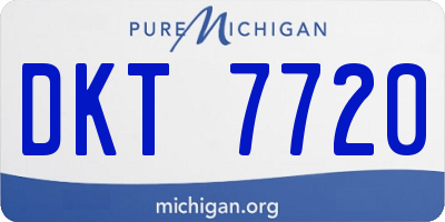 MI license plate DKT7720