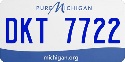 MI license plate DKT7722