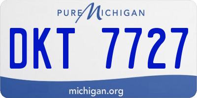 MI license plate DKT7727
